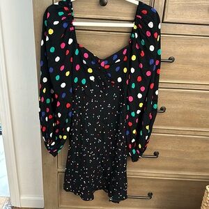 SALE RIXO Polka Dot Dress